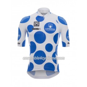 Maillot Cyclisme à pois bleus 2018 Tour d'Espagne